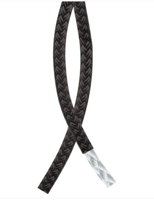 Suspension extension rope BLACK - indoor - price per 1m